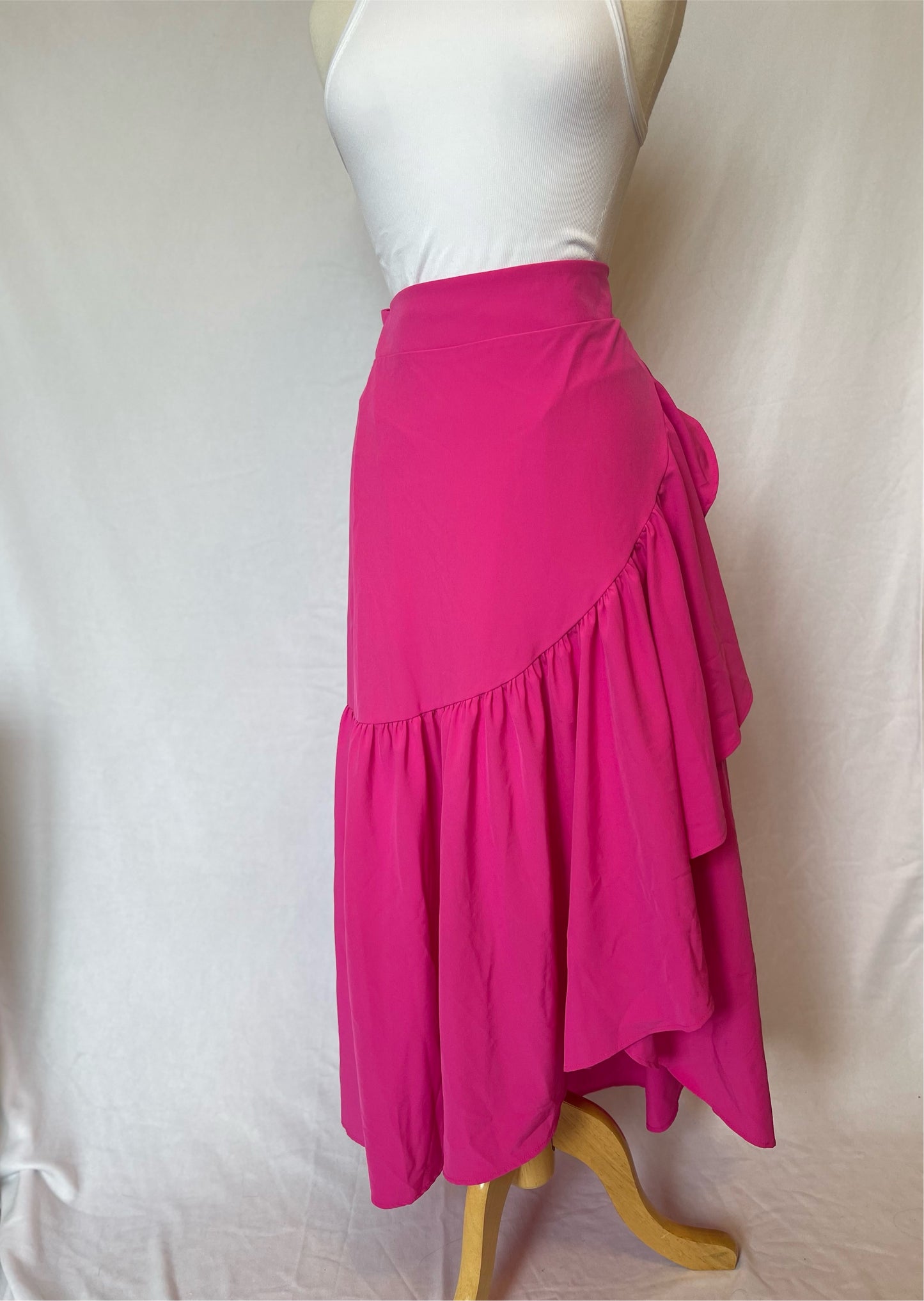 Berry Wraparound Skirt